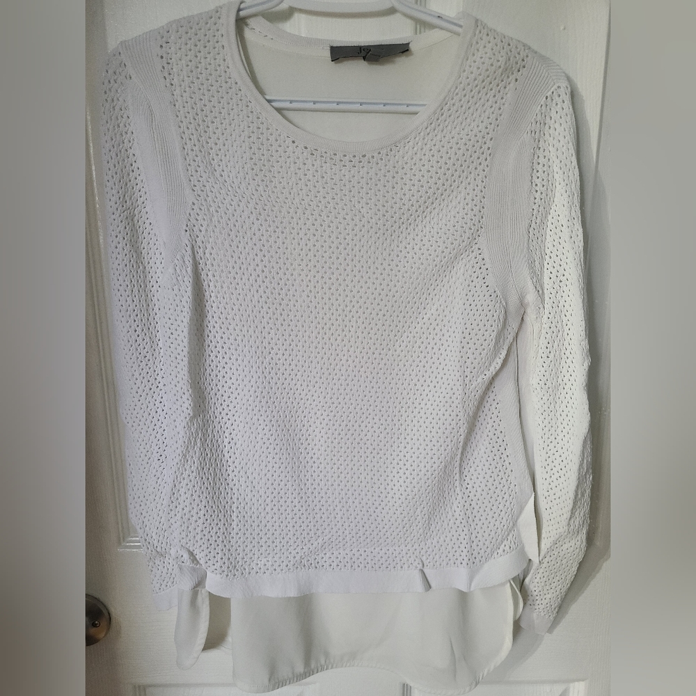 Jesse Sweater with sheer inlay size small